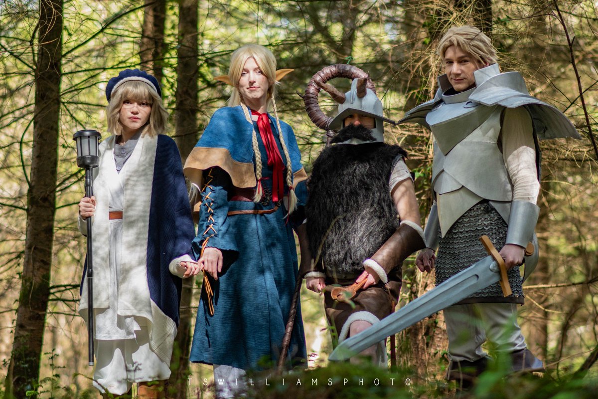 IxtranCosplay's tweet image. Less than one week until Fantasy Forest we are SO EXCITED!

We&apos;ve scripted a whole performance 😁

Falin - @mosssycosplays
Marcille - @eufiemoon
Senshi - @CochCap
Laios - Me
📷 - @TSWilliamsPhoto

#DungeonMeshi #DeliciousinDungeon #DungeonMeshiCosplay #Cosplay #Renfaire