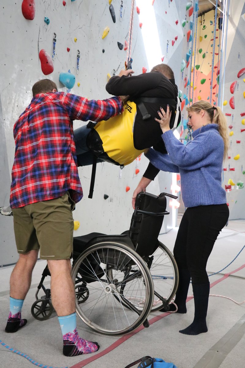AdaptiveSfund's tweet photo. A huge shoutout to CityRock for hosting our event and for their invaluable support and expertise, and to the ASF directors, physios, and volunteers for their dedication in ensuring all adaptive climbers felt comfortable. We deeply appreciate your contributions! #adaptiveclimbing https://t.co/R5GtVOFiC9