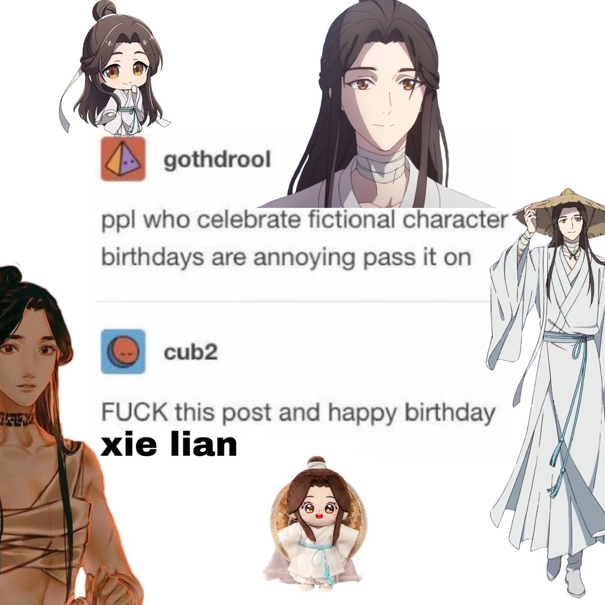 juustreead's tweet photo. HAPPY XIE LIAN DAY

#谢怜0715生日快乐
#謝憐0715生日快乐 https://t.co/hT3yGByWAO