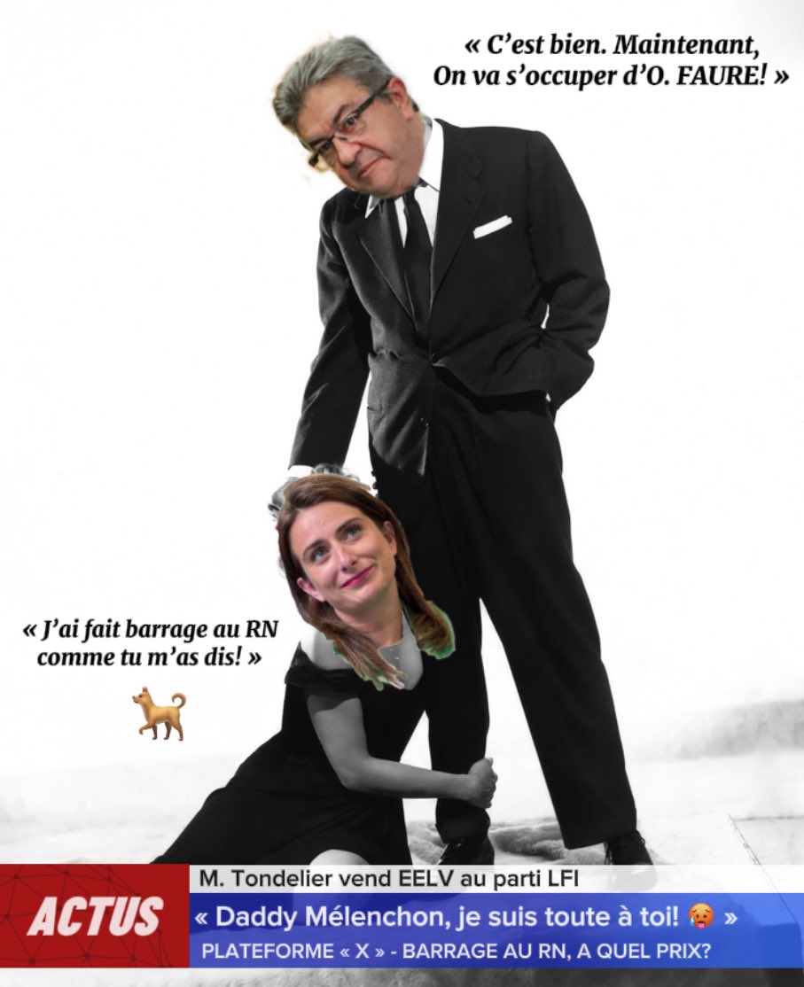 angry_cameleon's tweet photo. ðĢïļEN BREF : @marinetondelier prÊte allÃĐgeance à #JLM. DorÃĐnavant adoubÃĐe âïļ, insoumise soumise, elle part en croisade contre les opposants à #LFI.
#MÃĐlenchon profite de cette conquÊte de 32 siÃĻges alliÃĐs pour renforcer son offensive envers #OlivierFaure.
#WolverineXDeadpool https://t.co/p828ScXCcd
