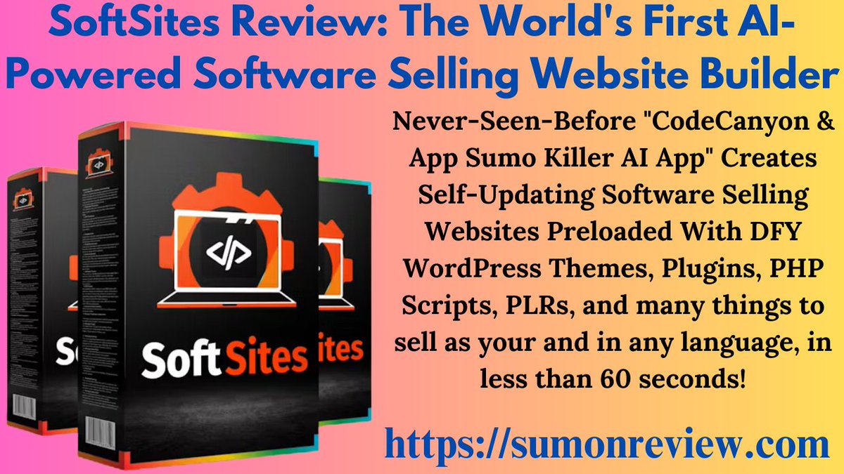 SUMON61841334's tweet photo. SoftSites Review: The World’s First AI-Powered Software Selling Website Builder
👉👉 Click Here To Get More Info 👇👇
https://t.co/B7z1MyhQO3
#SoftSitesReview #SoftSitesOverview
#SoftSitesWorks #SoftSitesBenefits #SoftSitesPrice #SoftSitesBonus #SoftwareSaas https://t.co/ATzJvlxLHw