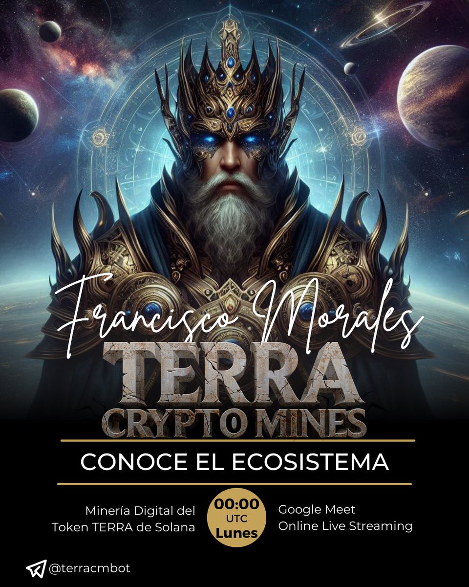 terracryptomine's tweet photo. Es un honor anunciar que nuestro primer AMA (Ask Me Anything) se llevará a cabo en la majestuosa plataforma Google Meet. 🌐🗣️

Fecha y Hora: 📅 [15 de Julio] ⏰ [00:00 UTC]

Enlace disponible en nuestra Comunidad 🔗 https://t.co/1RHYRv4AxB

#TerraCryptoMine #AMA #BlockchainEmpire https://t.co/ojcztGyXJu
