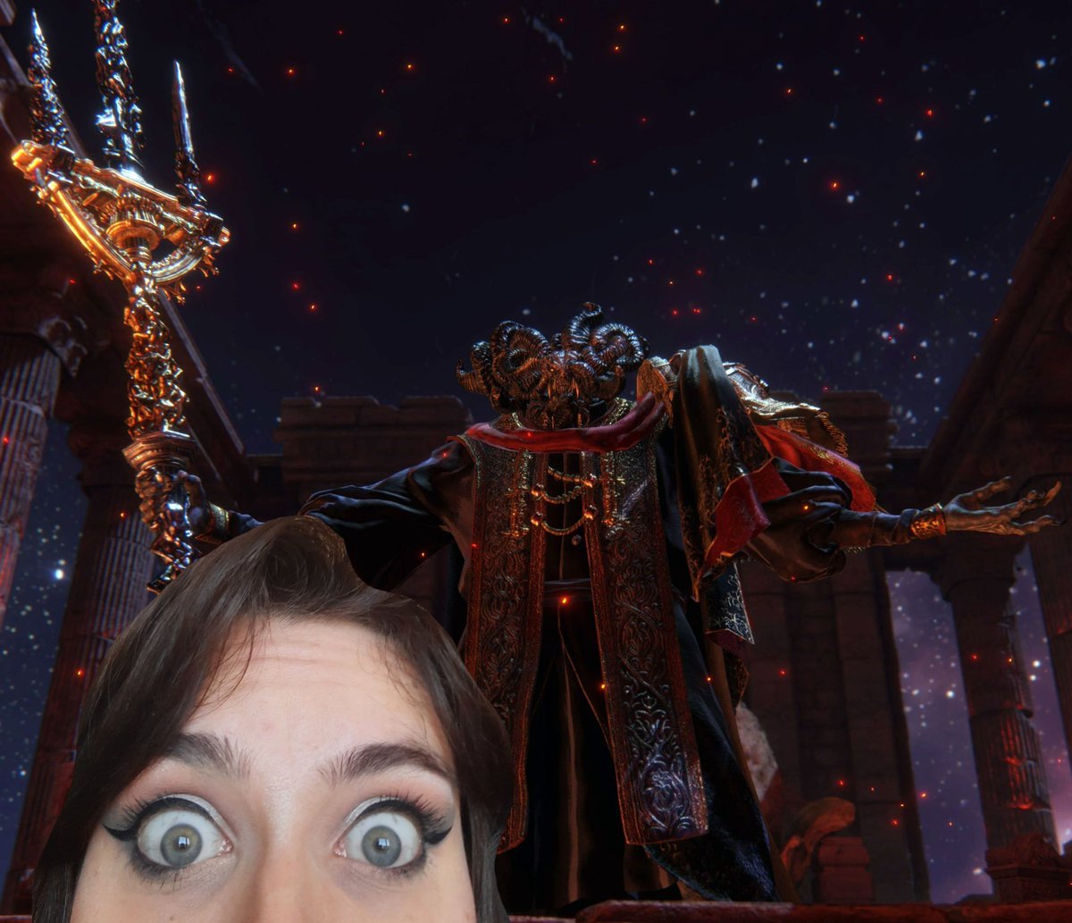 PuhMiss's tweet photo. Hello, it's me and I am streaming tonight. I'm fighting this bruh instead of Malekith. Oh the joy of a randomizer 👀 Watch me suffer in 1 hour, 7pm GMT+2
https://t.co/UwhgcjXog6
#eldenringrandomizer #ELDENRING https://t.co/X9qXskIckJ
