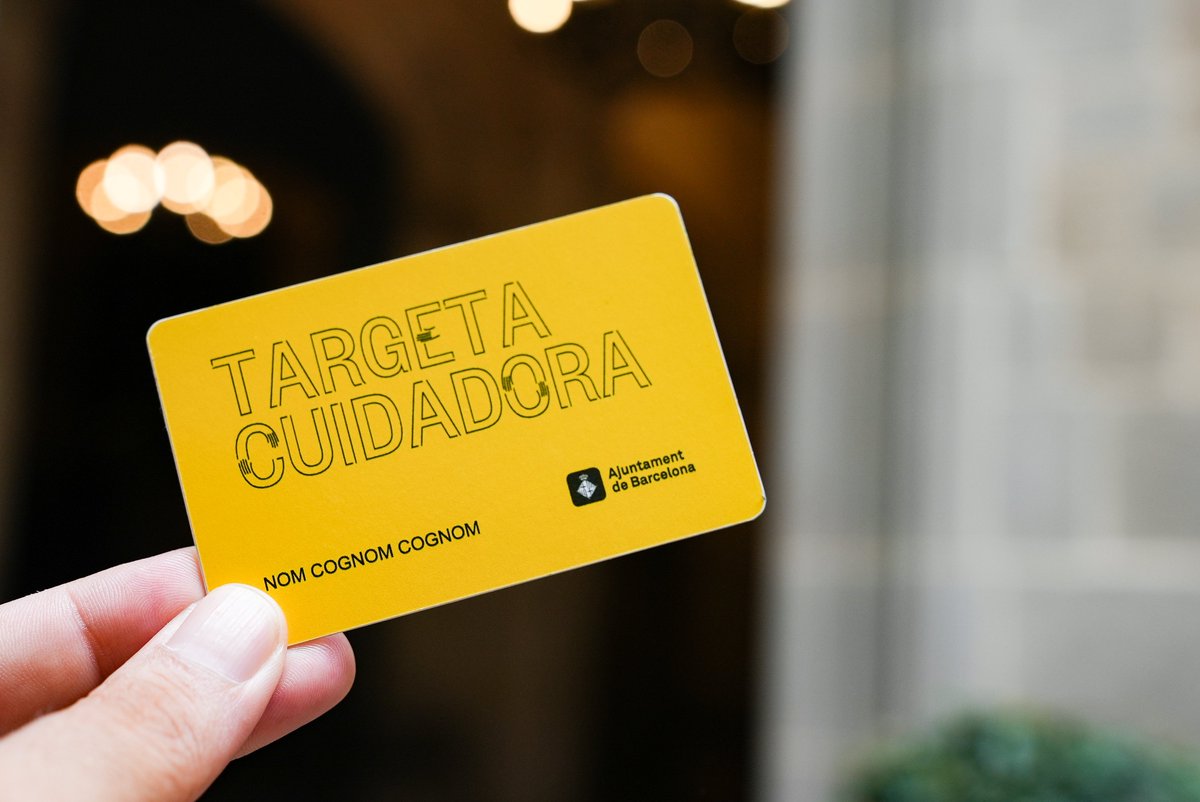 BibliotequesBCN's tweet photo. Cuidem a qui cuida! #BarcelonaCuida
Si ets una persona cuidadora ja pots demanar la #TargetaCuidadora, t'ofereix recursos i serveis gratuïts per acompanyar-te i facilitar i reconèixer la tasca que fas.
Informa-te'n👉 https://t.co/pdri8BdT9n https://t.co/Ydeb6aPSjA