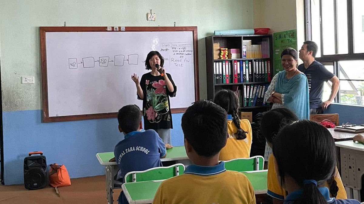 volunteerworld_'s tweet photo. Learning and teaching are continuous aspects of life that transcend borders and cultures. Isabelle, a confident and talented 12th-grade student from California, USA, has returned to Nepal this summer to embark on another remarkable journey. 

https://t.co/ABoqN9py1m https://t.co/VVoC9Nm6zN