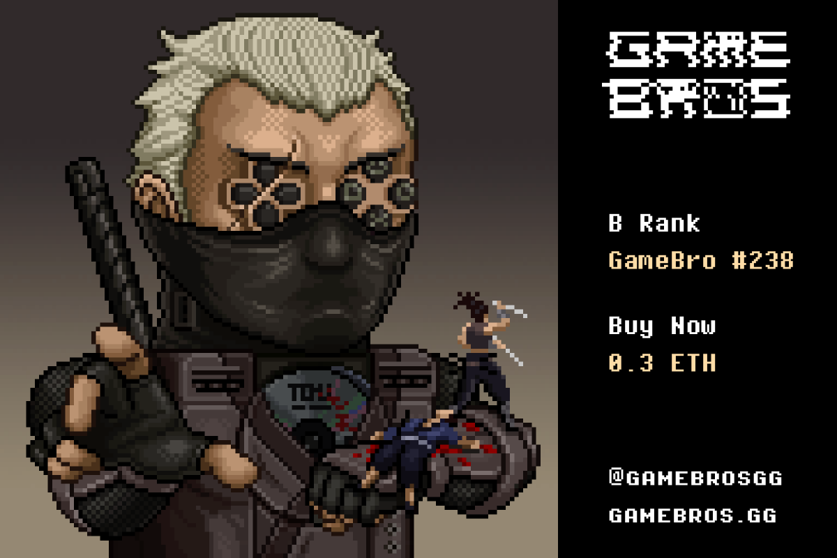 New GameBros 
B Rank - GameBro #238
0.3 Eth 
🥷opensea.io/assets/ethereu…