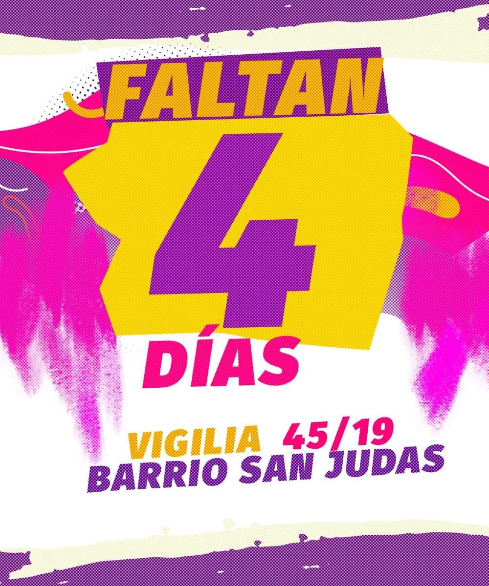 Estamos a 4 días de la gran  #vigiliasanjudas 

Y tu ya estas listo para bailar y cantar y disfrutar en paz y alegría?

#PLOMO19 #VigiliaSanJudas