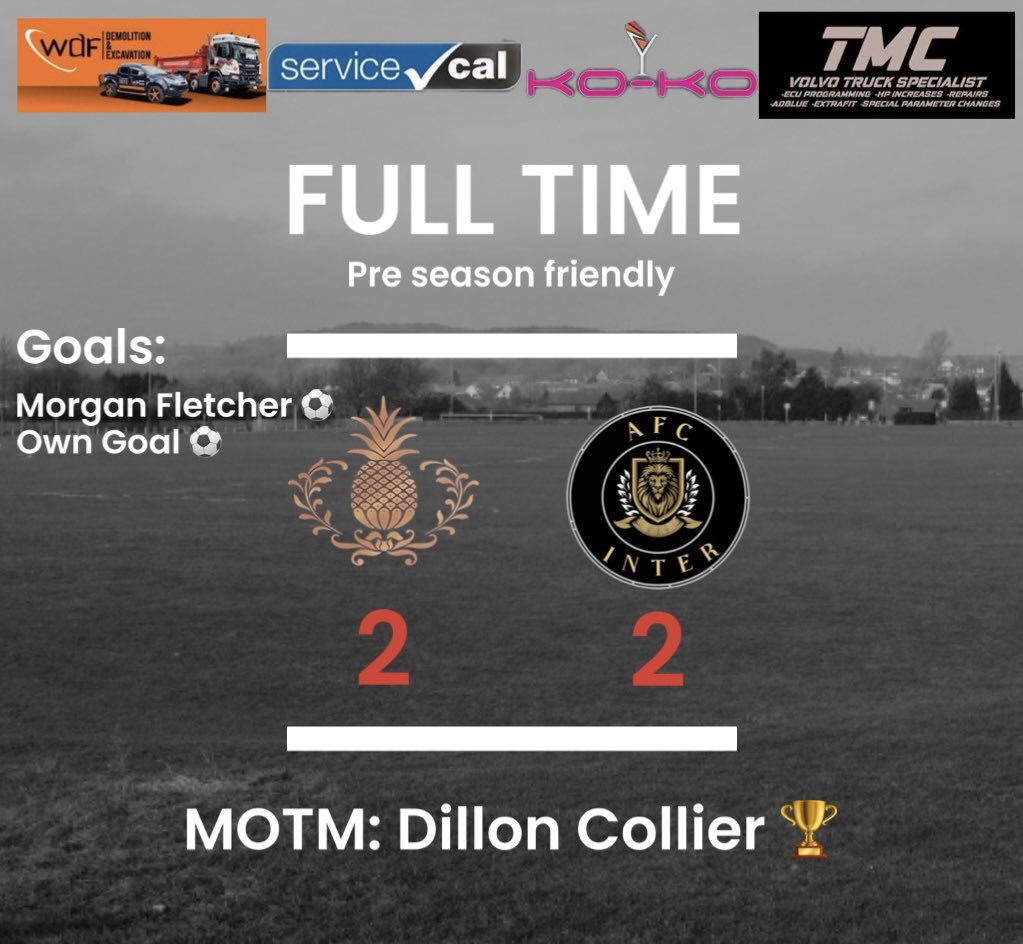 Newheylodgefc's tweet photo. A game today which saw the lads 2-0 up at HT and dominating the game, but 2nd half saw one of our lads retaliate to a sequence of bad tackles. The opposition then took advantage and made it 2-2 to finish the game.

We go again next week UP THE PINEAPPLE 🍍 https://t.co/GuYLZAUmtC