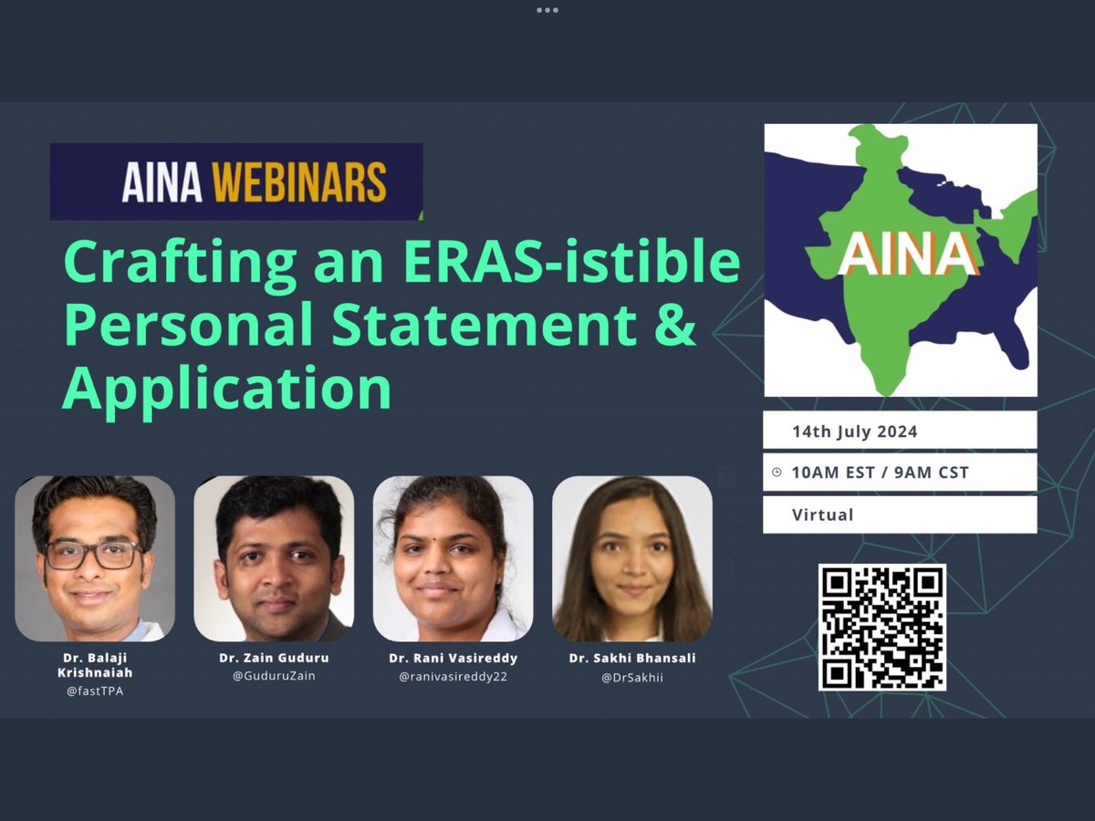 Aishwarya K (@neuro_naut_) on Twitter photo What a great webinar! <a href="/GuduruZain/">Zain Guduru,MD,FAAN,FANA</a> <a href="/NatteruP/">Prashant A Natteru</a> <a href="/FastTpa/">Balaji Krishnaiah, MD, FAAN, FANA</a> <a href="/DrSakhii/">Sakhi Bhansali</a> <a href="/ranivasireddy22/">Rani Priyanka Vasireddy, MD, MHA</a> It was a very informative session and thanks for replying back to all the questions. Excited to get into the Neuro world. #AINA
<a href="/IndianNeuroinUS/">AINA</a> Thanks for this opportunity What a great webinar! <a href="/GuduruZain/">Zain Guduru,MD,FAAN,FANA</a> <a href="/NatteruP/">Prashant A Natteru</a> <a href="/FastTpa/">Balaji Krishnaiah, MD, FAAN, FANA</a> <a href="/DrSakhii/">Sakhi Bhansali</a> <a href="/ranivasireddy22/">Rani Priyanka Vasireddy, MD, MHA</a> It was a very informative session and thanks for replying back to all the questions. Excited to get into the Neuro world. #AINA
<a href="/IndianNeuroinUS/">AINA</a> Thanks for this opportunity