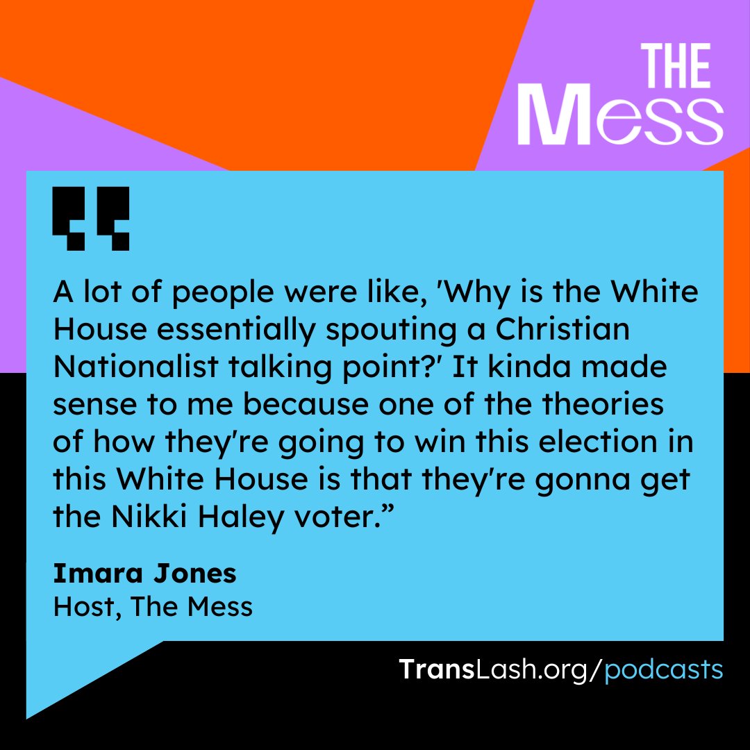 translashmedia's tweet photo. So what’s the deal with the Biden admin’s recent opposition to gender-affirming surgery for trans youth? And why is the White House using a White Nationalist talking point?
@ImaraJones breaks it down in the latest episode of #TheMess on @ApplePodcasts: https://t.co/vITp5C6oWx https://t.co/PsjJuU1RA6