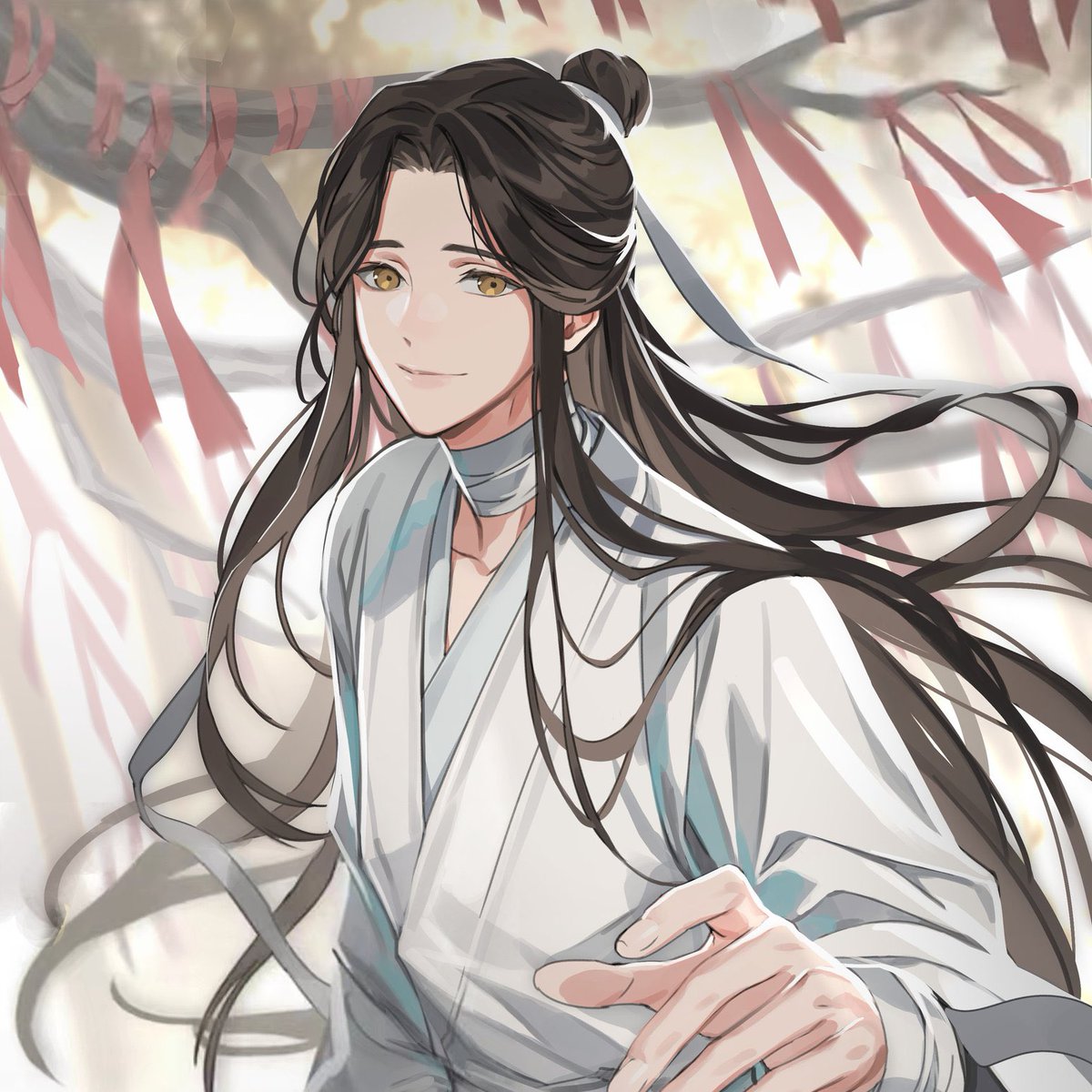 flwrxielian's tweet photo. One of the reasons why I love Xie Lian’s smile so much is because he went through unimaginable suffering yet his smile remained warm and beautiful, as bright as all the stars in the sky. 

You are so, so loved. https://t.co/BgmGQSewZ2