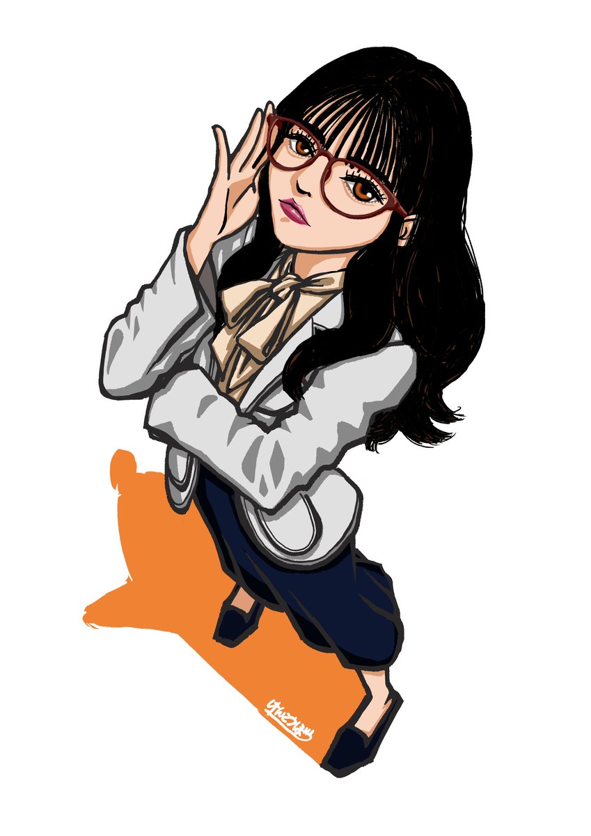 「んんー?  #鎮西寿々歌 #おすず #推すず #FRUITSZIPPER #ふる」|けんこうぼうのイラスト