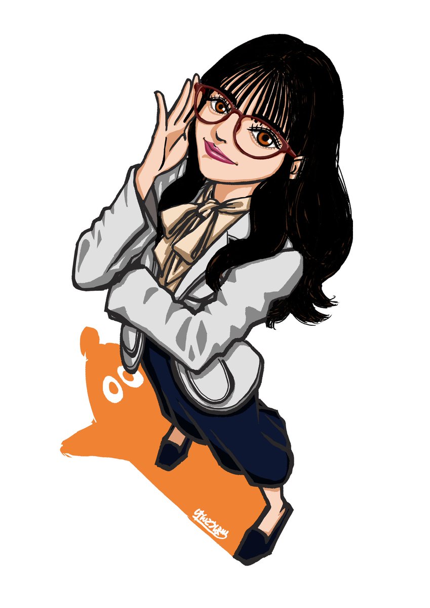 「んんー?  #鎮西寿々歌 #おすず #推すず #FRUITSZIPPER #ふる」|けんこうぼうのイラスト