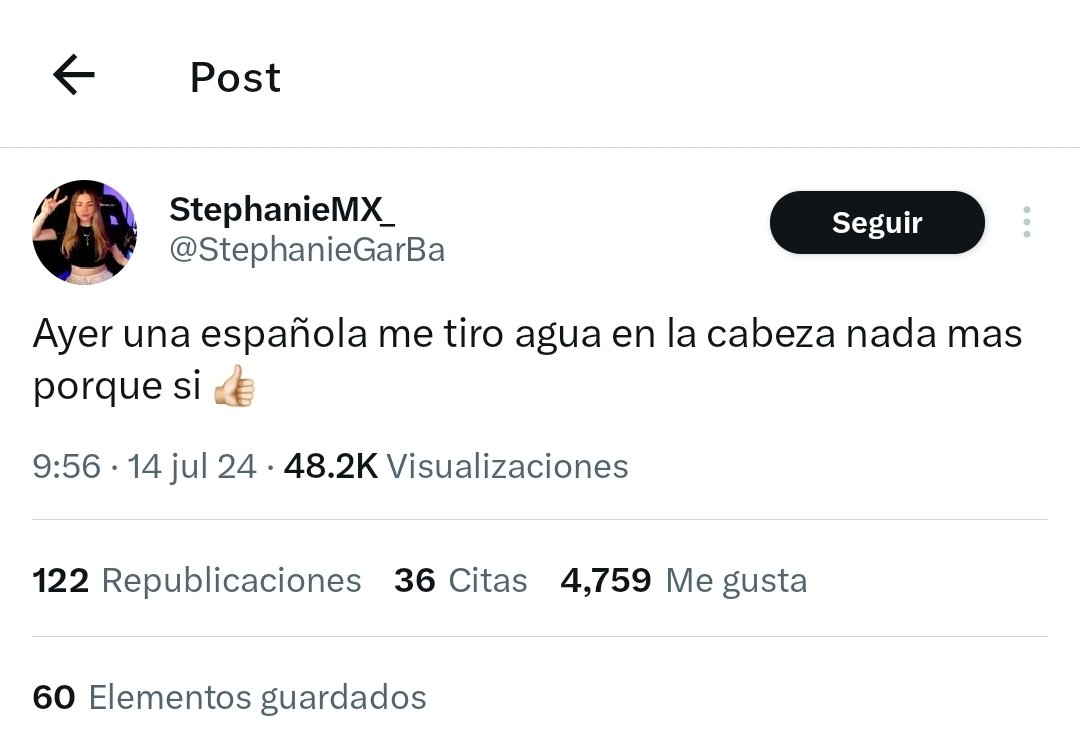 teavinel's tweet image. latinos:
- hacen burla de los españoles en twitter y aún así lloran 

españoles:
- abuchean irl
- insultan, menosprecian
- son xenofóbicos y racistas
NUEVO: le tiran agua a latinos en la cabeza

pero luego nosotros somos los "xenofóbicos" por decirles lo que son 👍🏻