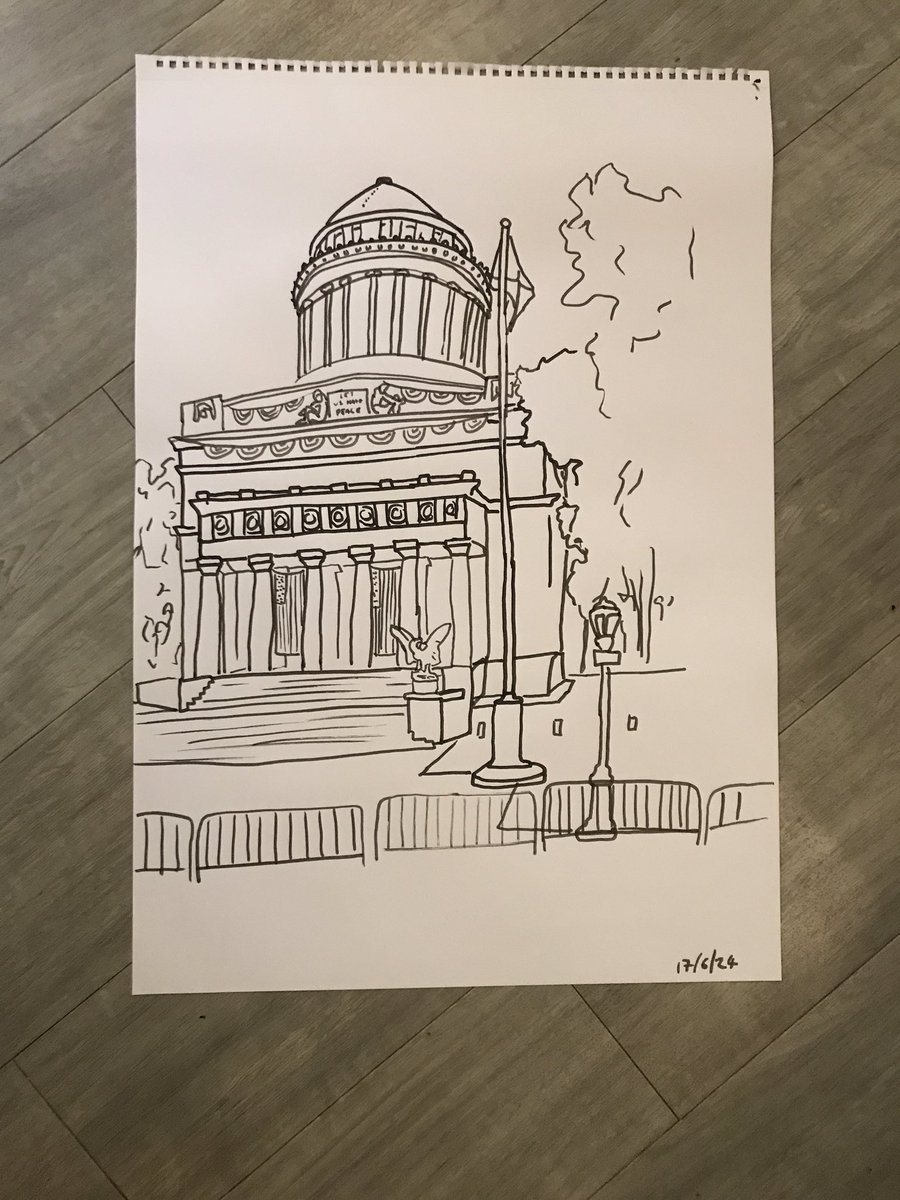 frankkiely's tweet photo. Todayโs #sketch from the 16/6/24 of #Landmarks & #Icons is General Grant
National Memorial & Mausoleum
@GrantsTombNPS #RiversideDrive #MorningsideHeights #NewYork #Manhattan #USA #watercolour #watercolor #painting #gouache #Acrylic #Ink #Marker #Pen on paper + #Drawing https://t.co/n4WRysoQcY