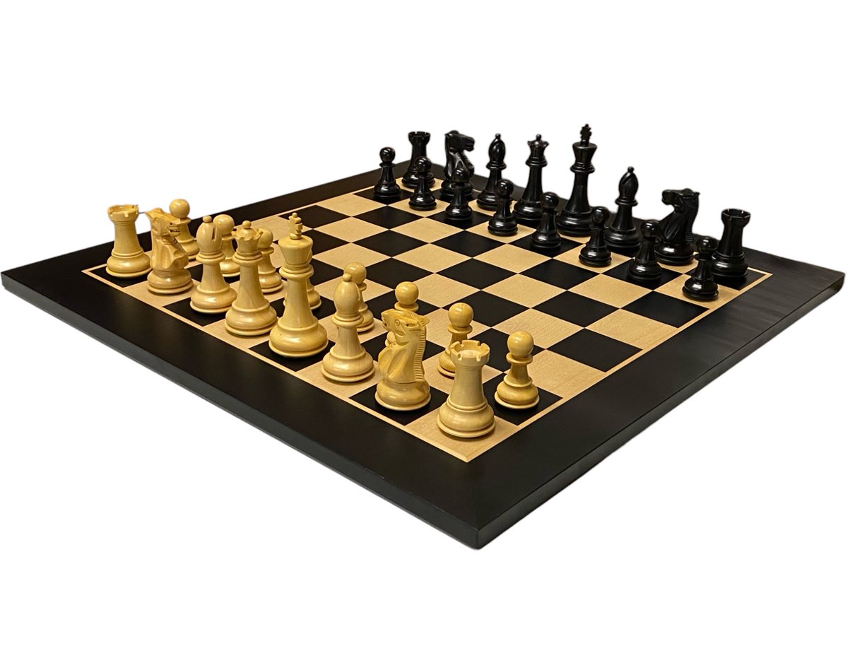 StauntonChess's tweet photo. Sleek sellouts! 🤓. Order 1972 English Anegre Chess Set Combination at £179.00 from https://t.co/ScqykBdol7 #chess #game https://t.co/9HmQPXYx4w