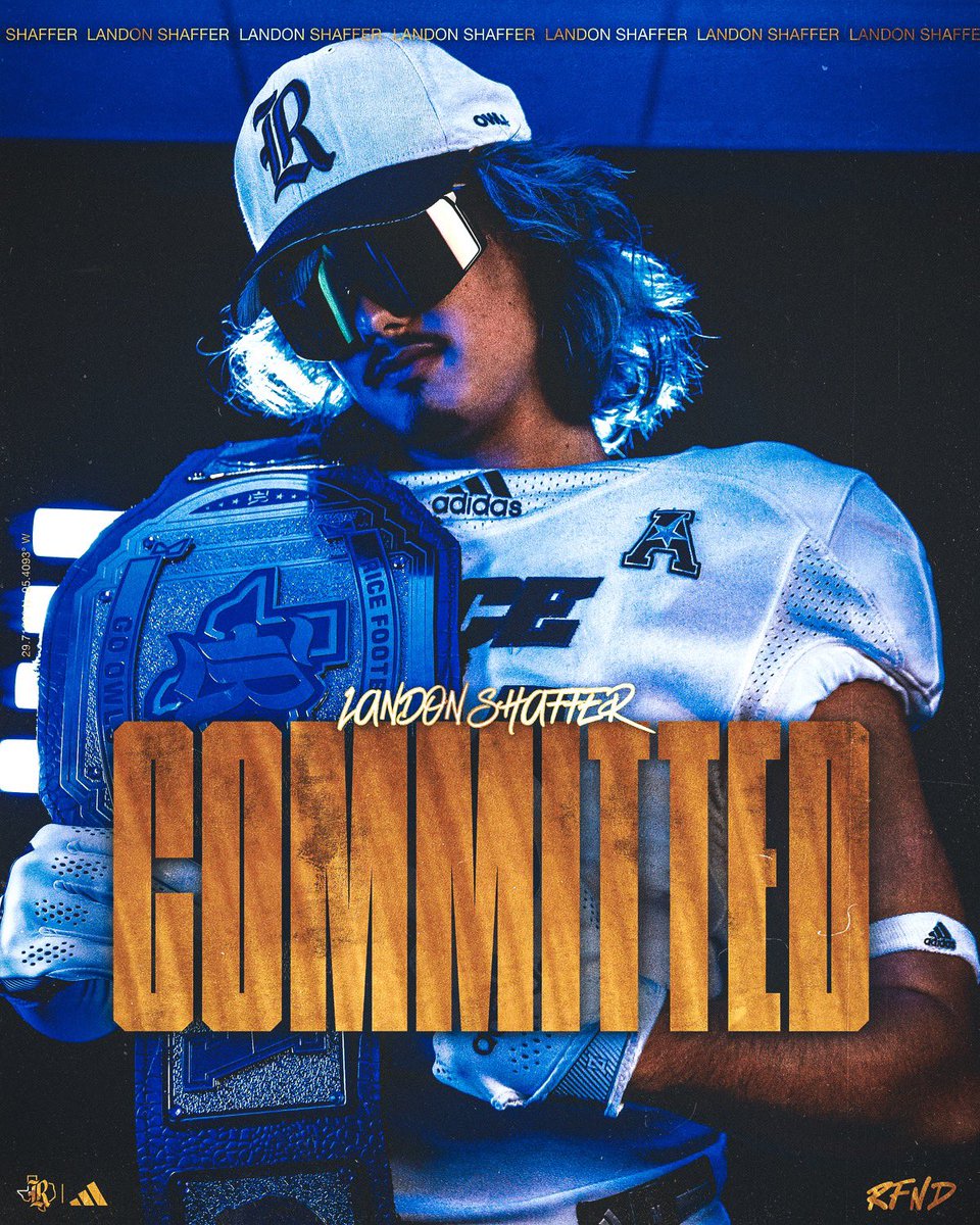 Landon Shaffer (@landothekicker) on Twitter photo Thank you God 🙏🏻 I am blessed to announce that I am committed to <a href="/RiceFootball/">Rice Football</a>! <a href="/HKA_Tanalski/">Adam</a> <a href="/Briggs_bourg/">briggs bourgeois</a> <a href="/VanSpence10/">Van Spence</a> <a href="/EPHSRecruiting/">EPHSRecruitsFB</a> <a href="/NwGaFootball/">NwGa Football</a> <a href="/RecruitGeorgia/">Recruit Georgia</a> Thank you God 🙏🏻 I am blessed to announce that I am committed to <a href="/RiceFootball/">Rice Football</a>! <a href="/HKA_Tanalski/">Adam</a> <a href="/Briggs_bourg/">briggs bourgeois</a> <a href="/VanSpence10/">Van Spence</a> <a href="/EPHSRecruiting/">EPHSRecruitsFB</a> <a href="/NwGaFootball/">NwGa Football</a> <a href="/RecruitGeorgia/">Recruit Georgia</a>