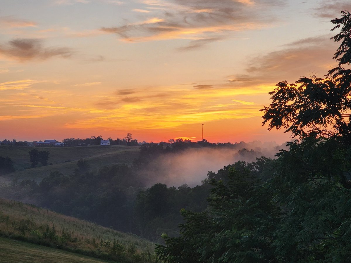 Sunrise in the Kentucky hills, by <a href="/RRTbreathe_easy/">Trina Case Wolfe</a>