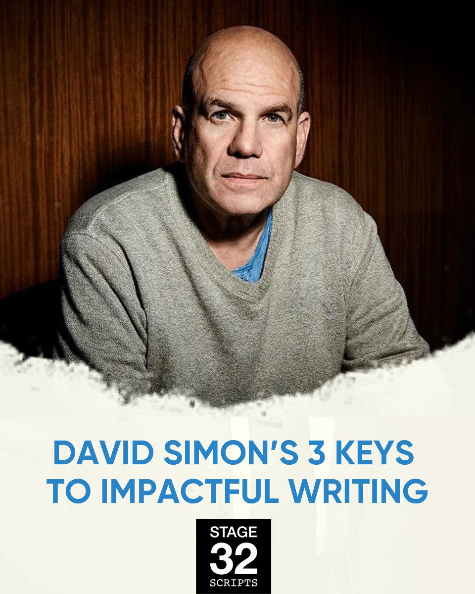 Stage32Scripts's tweet image. Writer of The Wire, David Simon, and his tips to enhance the impact of your writing ✍️ 

Do you follow any of these tips currently?

#writertips #thewire #davidsimon #scripts