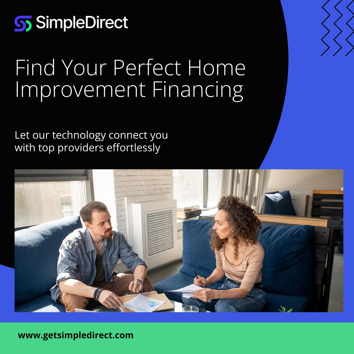 SimpleDirectHQ's tweet image. 🏡 Transform your home improvement business with SimpleDirect! Our all-in-one platform is designed to revolutionize the way you operate and offer financing to your customers. #SimpleDirect #HomeImprovement