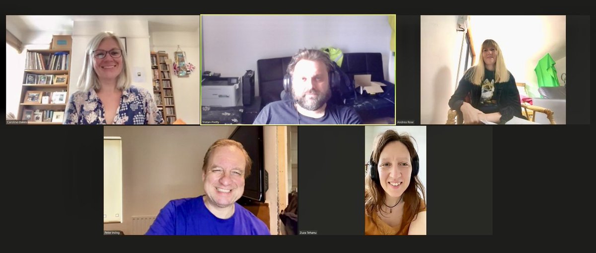 irvingact3's tweet photo. Fabulous lunchtime zoom rehearsal with fantastic #DJKill team. This week it’s time to return to working with @oakes_caroline who plays my wife Margaret. @trispretty is my henchman Granville. @arsandell is barmaid Fran. For this week @zuzatehanu is choreographing the fight. 👍🎥🔥 https://t.co/WbL2COIKcB