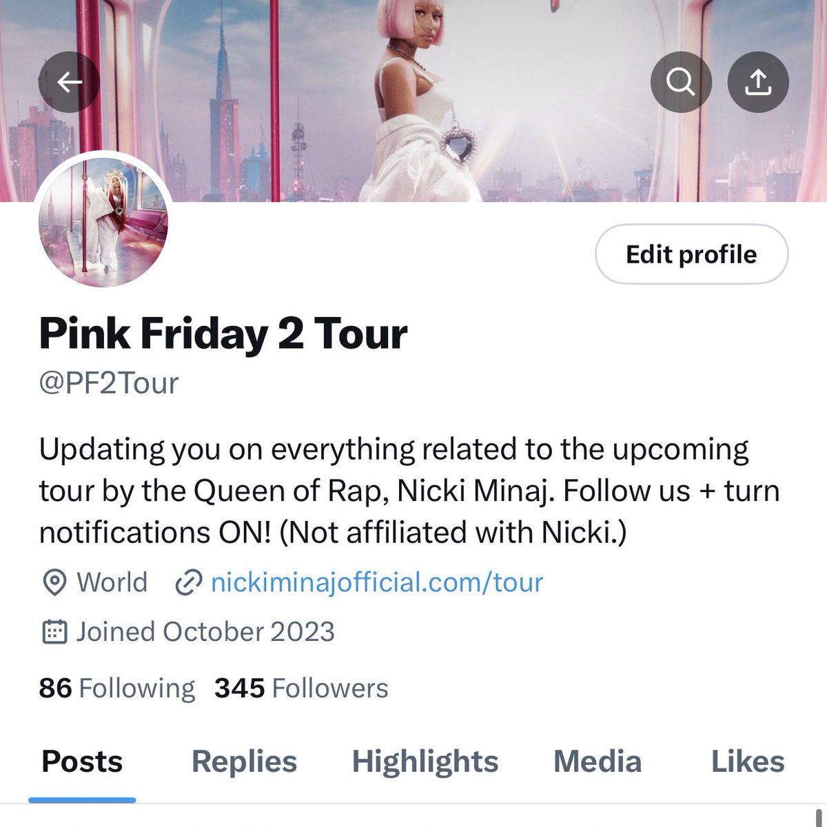 Pink Friday 2 Tour tweet media