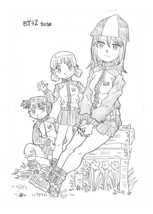 なんとか絵を数枚描いたよ 