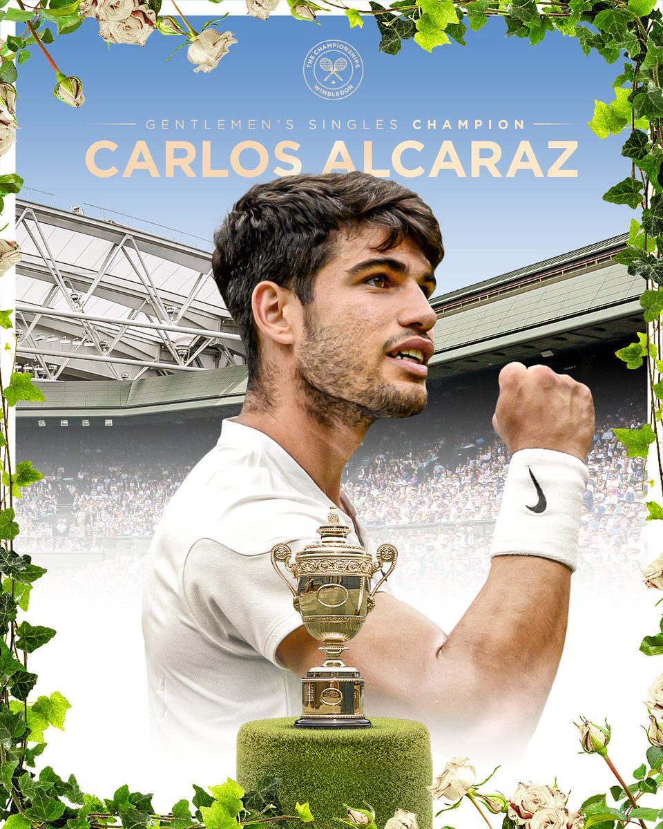 Football_Home10's tweet photo. Alcaraz You Beauty 😍 

#Wimbledon #alcarazdjokovic https://t.co/7CLbrzX5mB