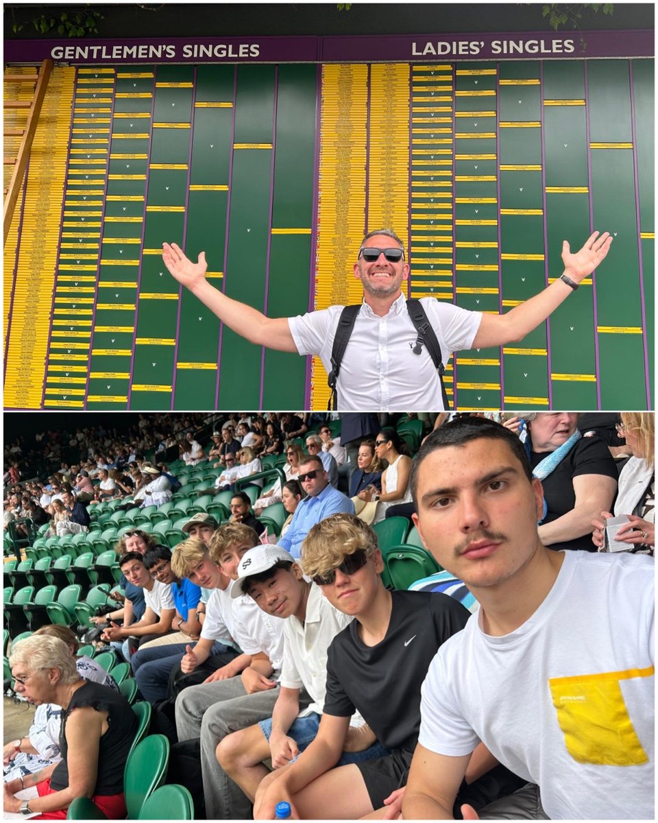 qphschester's tweet photo. Living the dream…
Mr Taylor, Ms BC & students at Wimbledon on finals day! 🏆🎾 #QPHSChester #hardworkpaysoff #Wimbledon2024 https://t.co/419kxTFIcb
