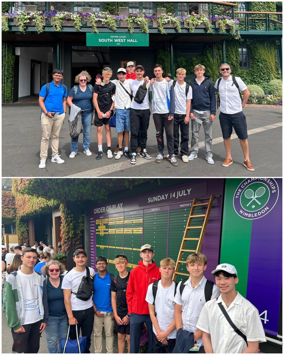 qphschester's tweet photo. Living the dream…
Mr Taylor, Ms BC & students at Wimbledon on finals day! 🏆🎾 #QPHSChester #hardworkpaysoff #Wimbledon2024 https://t.co/419kxTFIcb