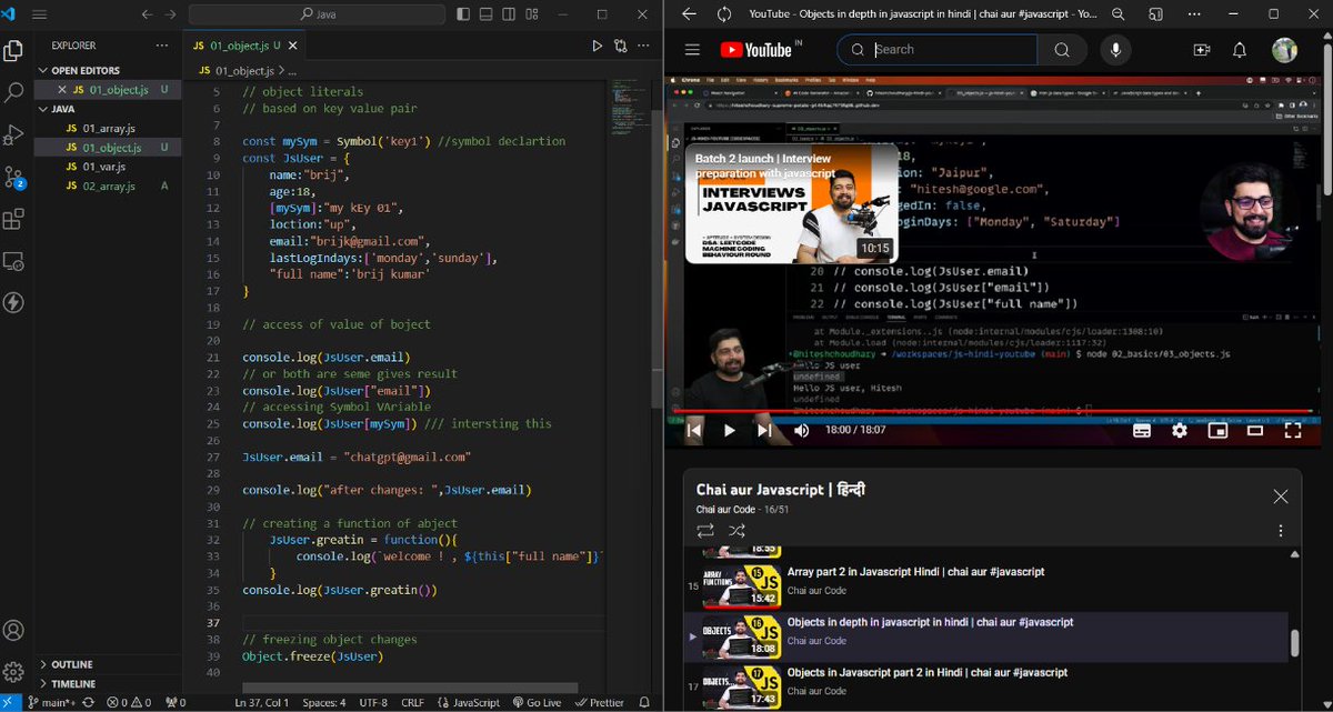 BCA_Brainwaves's tweet photo. 🌱 Day 26 of learning! 🗓
🔍 Solved today's #LeetCode problem
📚 Explored JavaScript objects and arrays with their methods
#CodeEveryday #JavaScript #WebDev #30DaysOfWebDev 🚀 https://t.co/RrmpluzGP5