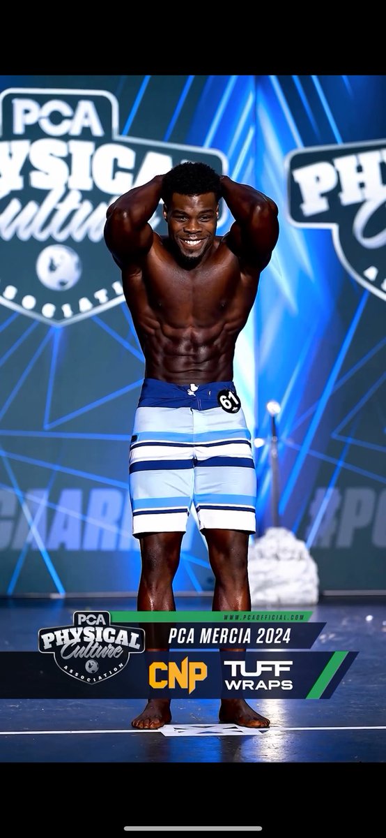 baousman's tweet photo. Last time I wanted to compete, I was half way through prep when Covid happened. I finally found the strength to do it again after over 6 years. It’s been a tough prep but well worth it with today’s result and we strive to be better for the next show. Thank you all 4 d support 🙏🏾 https://t.co/YemH32CGUv