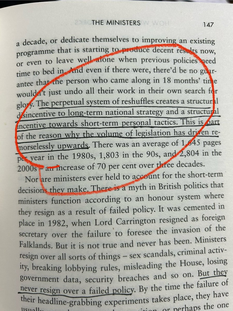 Having read this now. I have no hope whatsoever that any minister has the incentive to make any meaningful changes that result in service improvement. The system simply does not allow it.