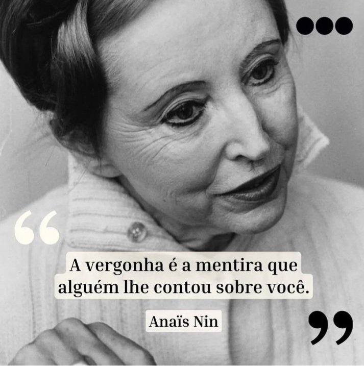 Admirável Anaïs.

#anaisnin #martinsfontespaulista #amamoslivros #booklovers #instabooks #aleituracontagia #anaisninquote