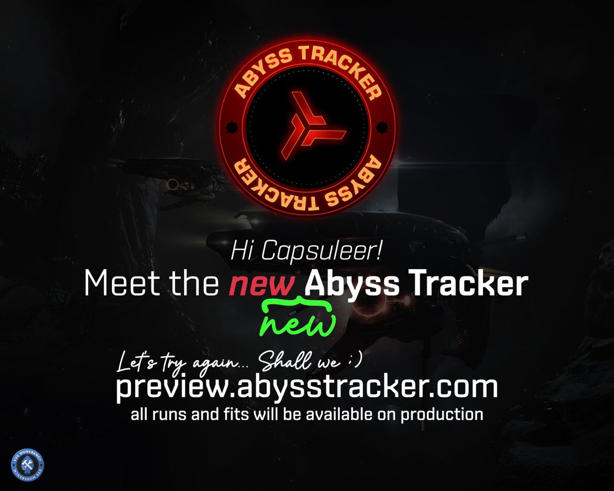 EveWorkbench's tweet photo. In April we released Abyss Tracker 2.0 which sadly has its own issues. Due to this we decided to rewrite the site again. With this message I want to introduce New New Abyss Tracker (version 2.5) which is available on our preview domain. 

#eveonline #eveworkbench  #tweetfleet https://t.co/cNERxna0m4