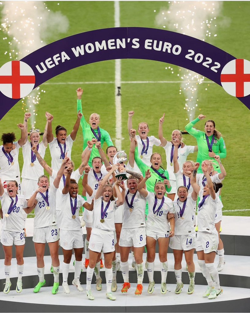 she_can_score's tweet photo. What ever happens tonight England fans remember we are already European Champions #bringingithomeagain #lionesses #england #itshome https://t.co/otzA1G7ReS