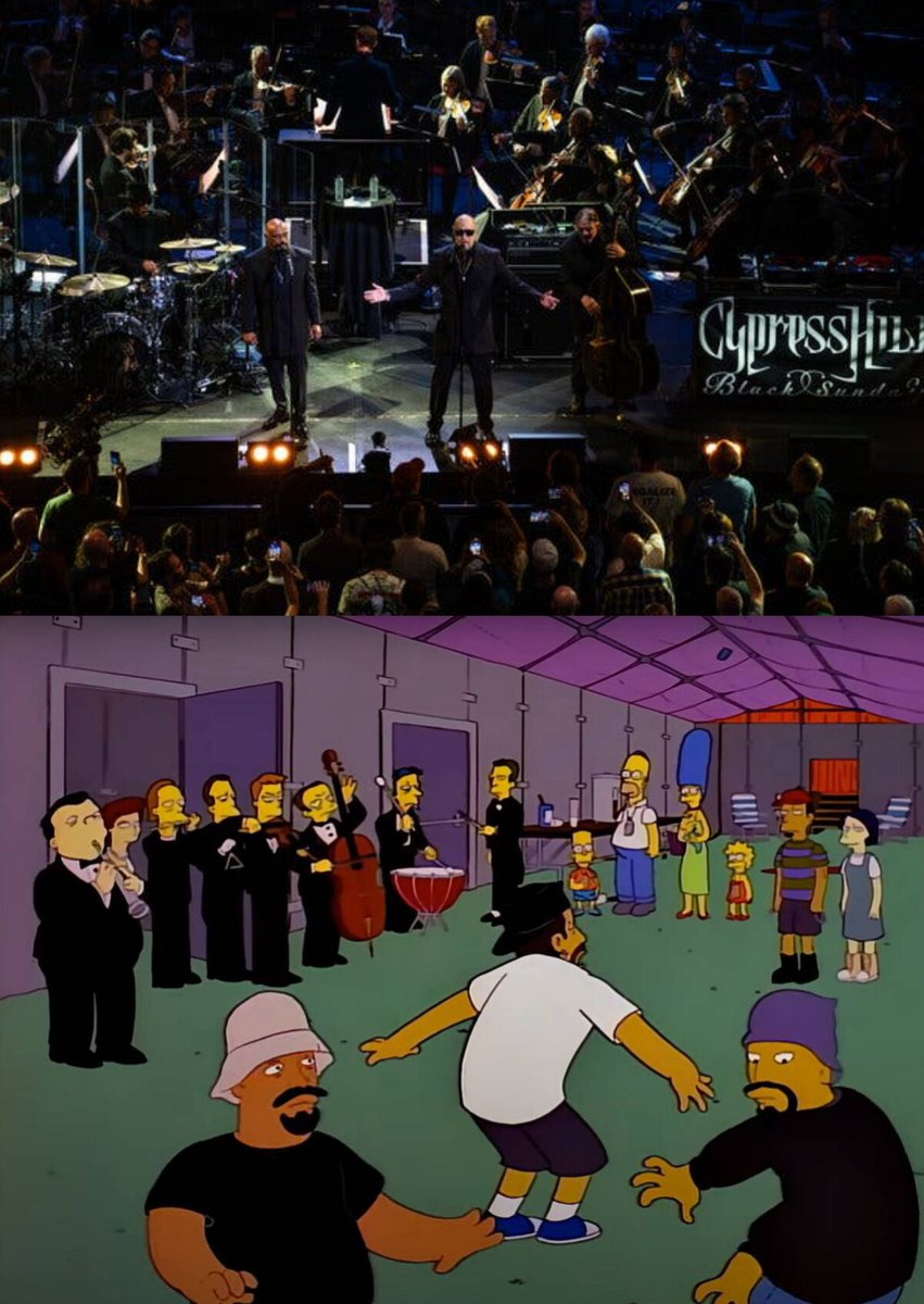 Casi 30 años después de su participación en la serie animada de Los Simpsons, Cypress Hill hizo realidad la famosa broma. 

#cypresshill #lossimpsons #homerpalooza
