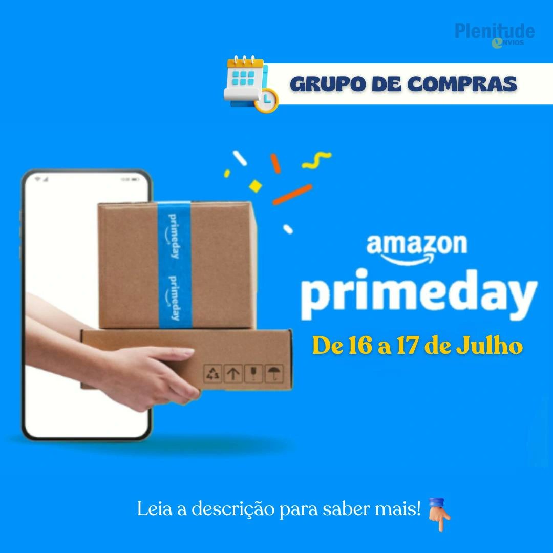 plenitudeenvios's tweet photo. 🛍️ Não perca o Amazon Prime Day nos EUA! Dias 16 e 17 de Julho com preços baixíssimos. Participe do nosso Grupo de Compras no Telegram para aproveitar! Link na BIO 🔗 Compras facilitadas e envio para o Brasil 🇧🇷. Dúvidas? 📞 WhatsApp: (51) 98061-2929  #plenitudeenvios https://t.co/lsHDyWYEhY