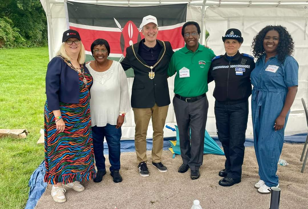 marianne_kimani's tweet photo. Northampton Kenyans (and friends) summer party in the park.
His Worship The Mayor and Mayoress graced the occasion. This mayor is a man of the people #dancingmayor He tried to run against Kenyans, not a good idea 🤣. We had so much fun. https://t.co/7OBkbTalB9