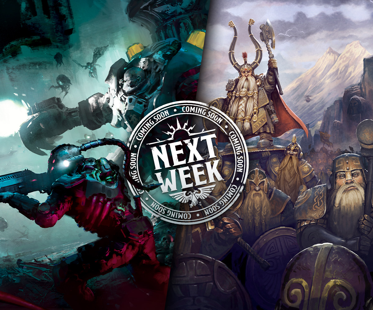 warhammer's tweet photo. Treasure lovers unite – the Dwarfen Mountain Holds march out and the secrets of Hive Secundus are revealed! 

Take a look at next week's pre-orders.

https://t.co/jFXTXhVGQ0

#WarhammerCommunity https://t.co/UqAneq5cq9