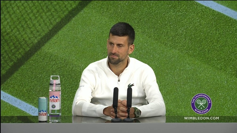 Novak Djokovic says he was inferior to Carlos Alcaraz on the court, ‘He played every single shot better than I did:

“The way I felt on the court today against him, I was inferior on the court. He was a better player. That’s it. He played every single shot better than I did. I