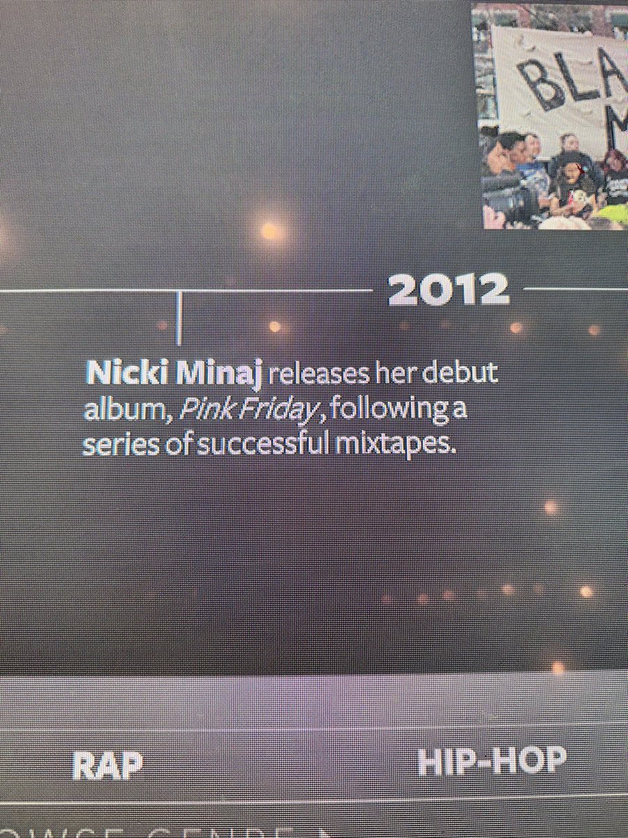 keron_ave's tweet photo. So now in DC at the Smithsonian National Museum of African American History and Culture and in the music timeline looks who is mentioned none other than the iconic legendary @NICKIMINAJ #PinkFriday #PinkFriday2 https://t.co/5yEX4rCrON