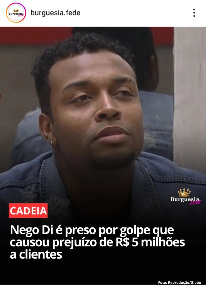 Mais um patriota, conservador, pela  família na jaula! Fora do ar! Eliminado nego di!!! Saiu da casa mais vigiada do Brasil, BBB, para a casa mais enjaulada. Cadeia nele!!!