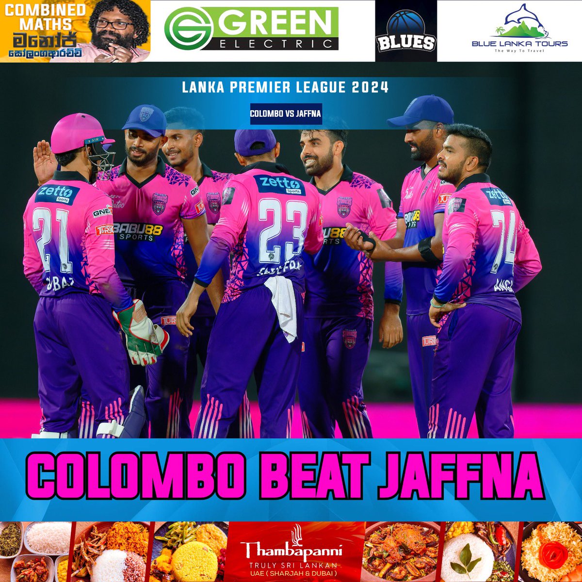 DanuskaAravinda's tweet photo. Colombo Strikers Beat Jaffna Kings by 9 Wickets
#sportspavilionlk #LPL2024 #CSvsJK #danushkaaravinda https://t.co/xRChMfRDHY