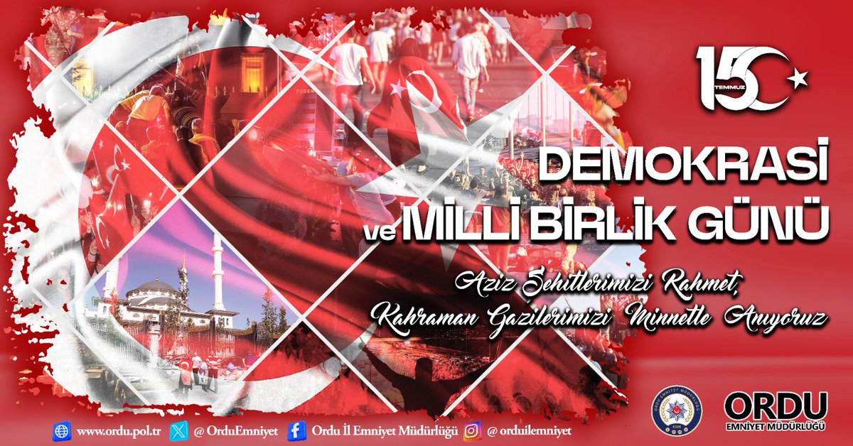 15 Temmuz, milletimizin iradesini çelikten bir kalkan gibi ortaya koyduğu, bağımsızlığını ve demokrasisini canı pahasına savunduğu destansı gecenin yıldönümü…

Millî birlik ve bütünlüğümüze kasteden emre amade robotlar şebekesi tarafından başlatılan hain darbe girişiminden