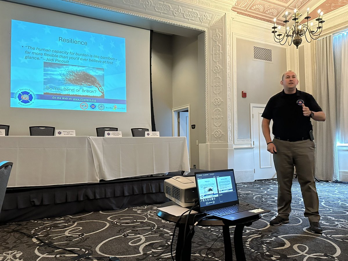 The final afternoon of the 2024 HSFEMS Cadet Symposium kicks off with Captain Dave Wiklanski talking about behavioral health considerations for cadet fire instructors and school administrators. <a href="/NFFF_News/">NFFF</a>