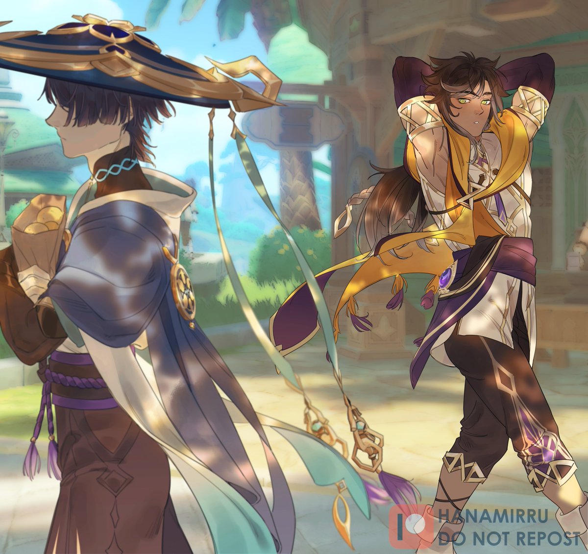 hanamirru's tweet photo. — Love at first sight #sethoscara #sethos #wanderer #GenshinImpact https://t.co/CjyeJFt56V