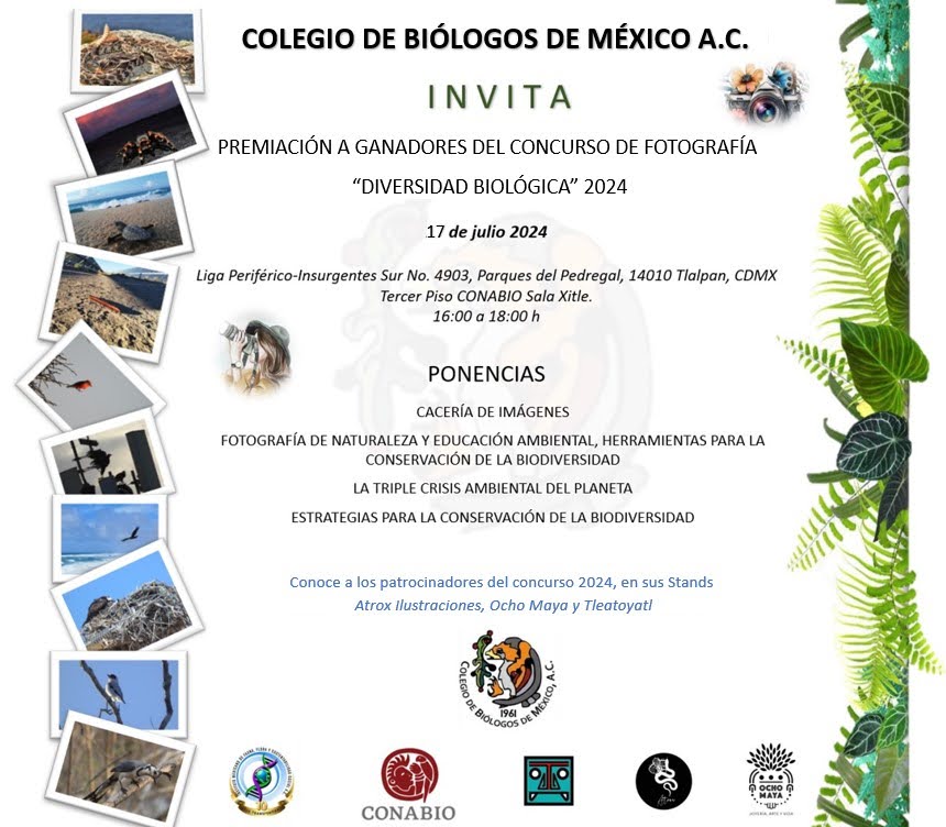 Por razones de fuerza mayor, el evento de premiación de premiación del concurso de fotografía cambia de fecha al 17 de julio.
El evento será en el mismo lugar y hora.
Muchas gracias por su comprensión y los esperamos en el evento.