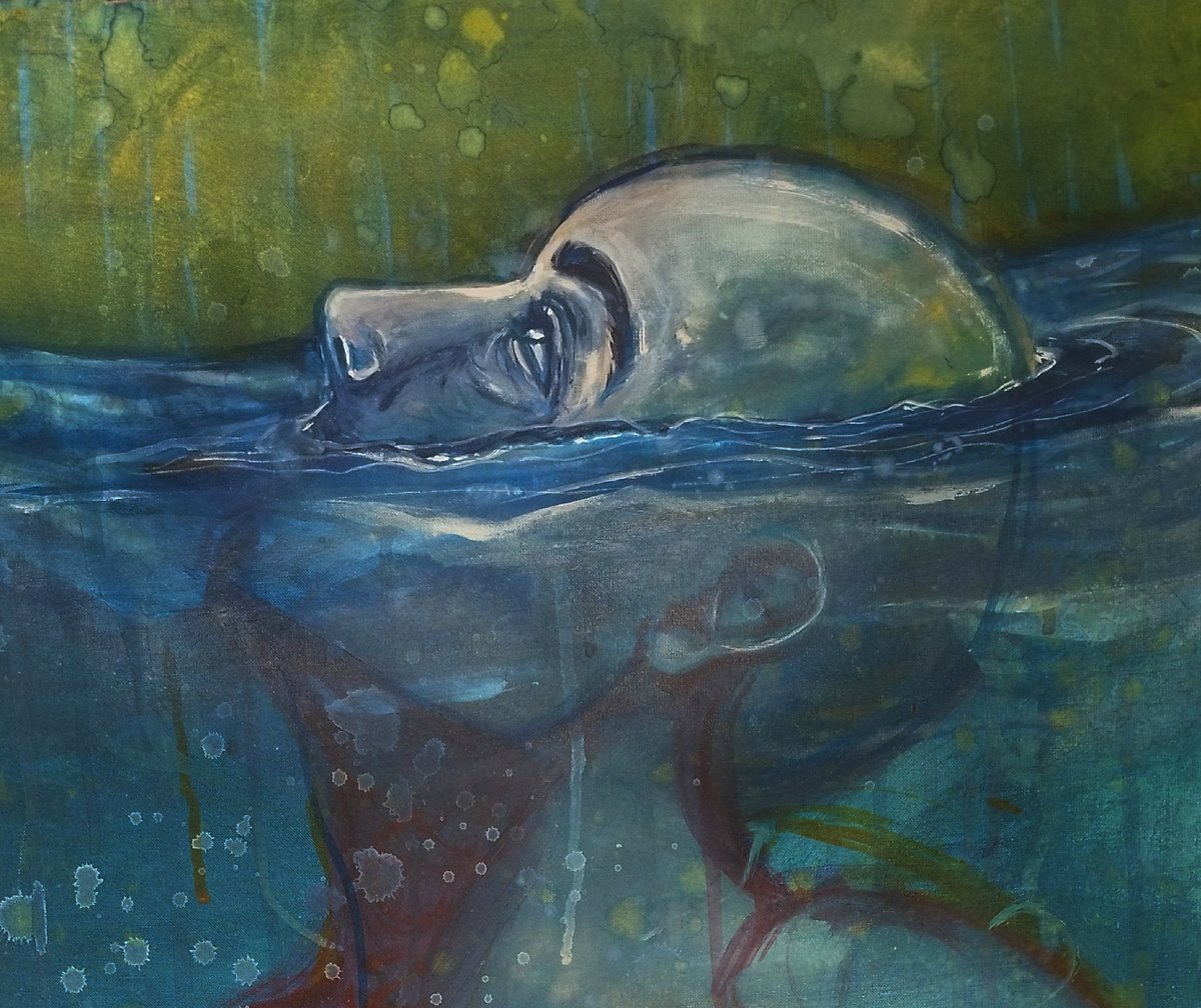 QT with portrait art