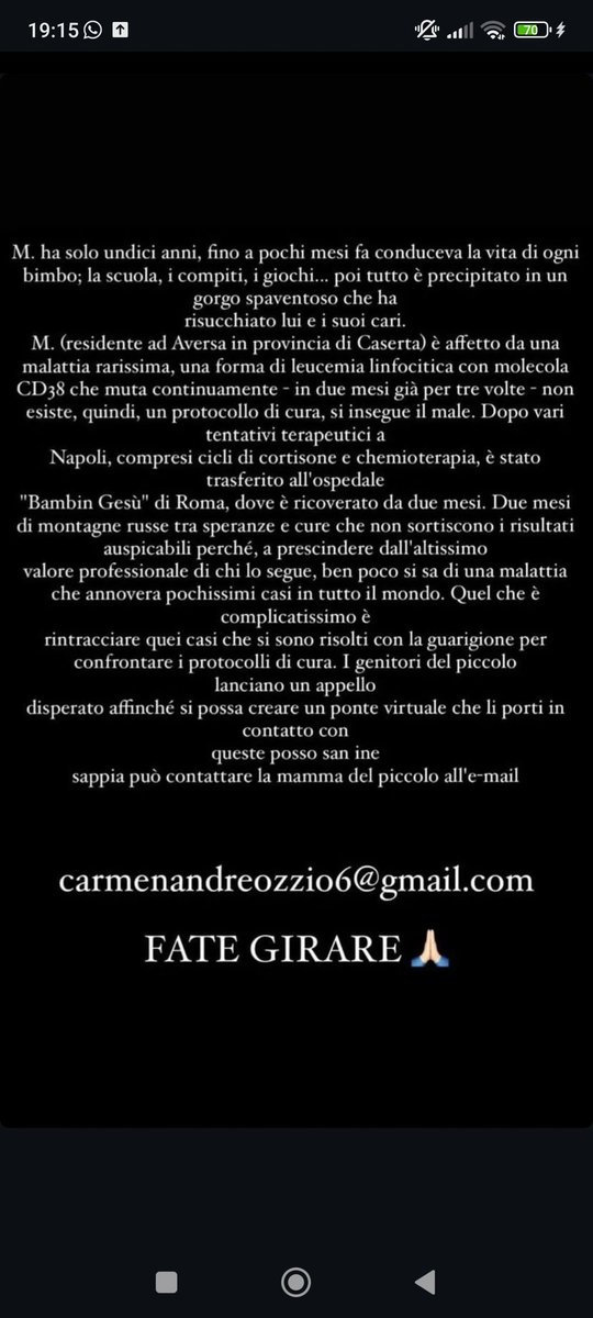 Margher46200184's tweet photo. Urgente fate girare https://t.co/29yR5AuX1R